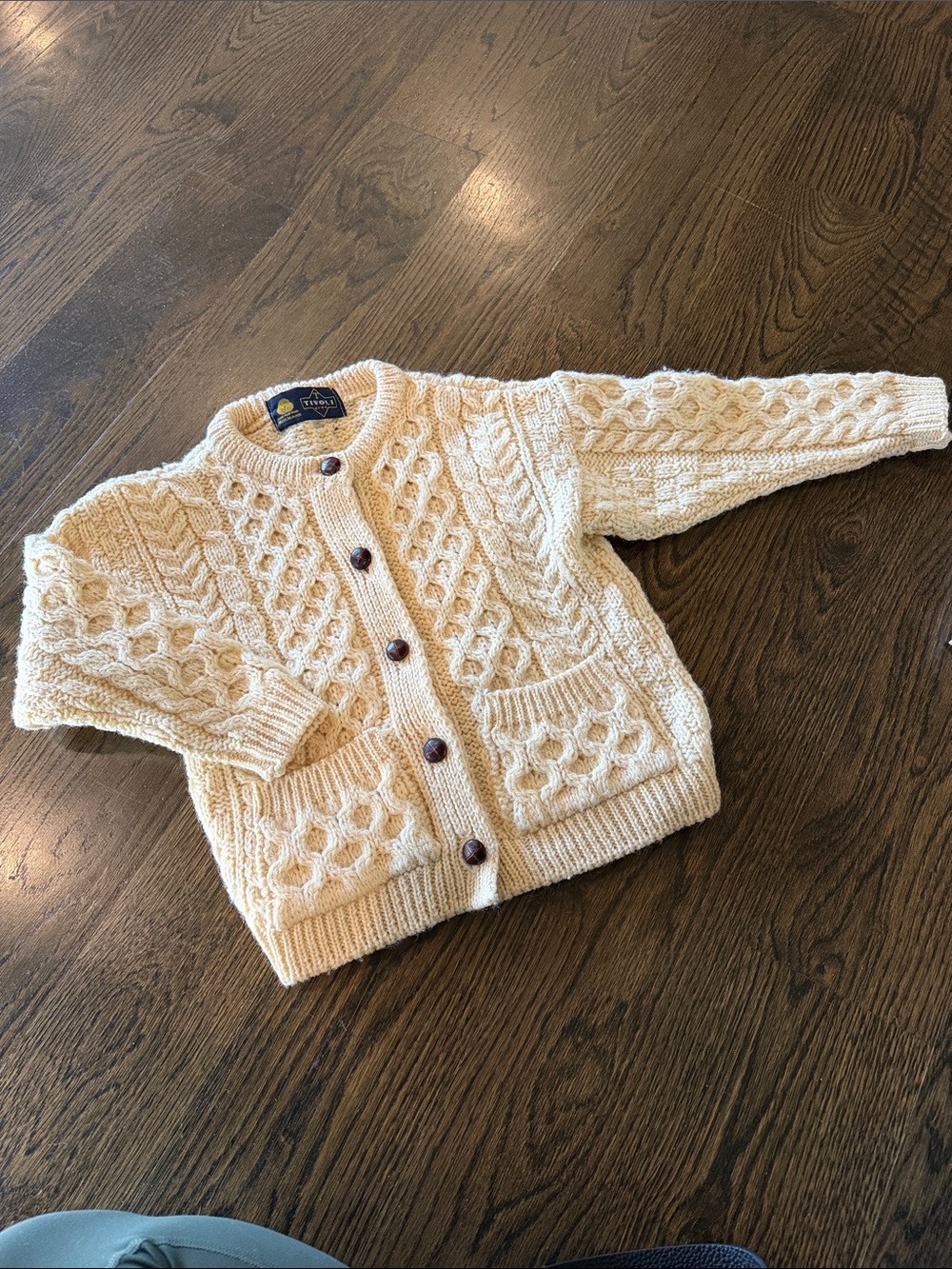 Tivoli 100% Wool Button-Up Cardigan